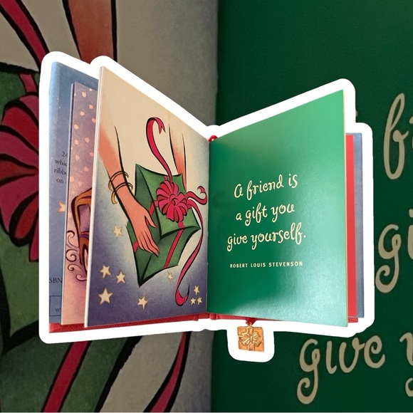 Mini Christmas Book “Friends Make The Best Presents”. NWT - Picture 2 of 3